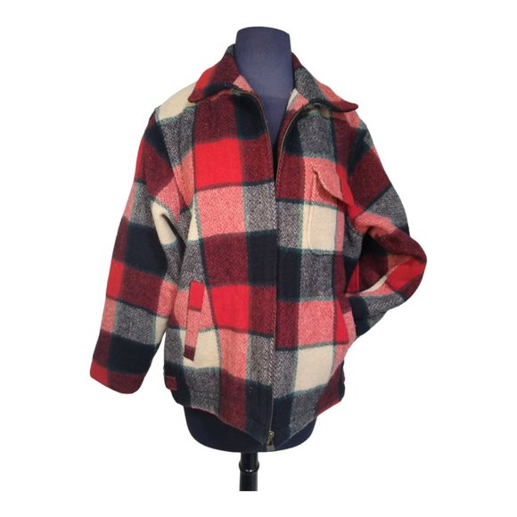 Eddie Bauer Jackets & Blazers - Eddie Bauer Women's Black and Red Plaid Wool Jacket